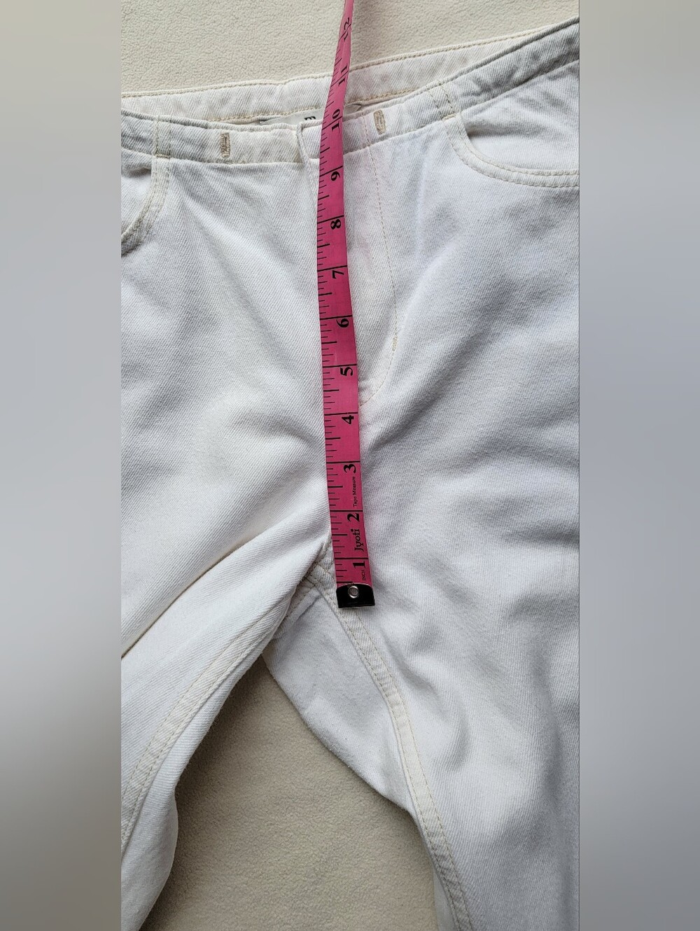 Banana Republic Cream Straight-Leg Drawstring Chinos - Picture 9 of 13